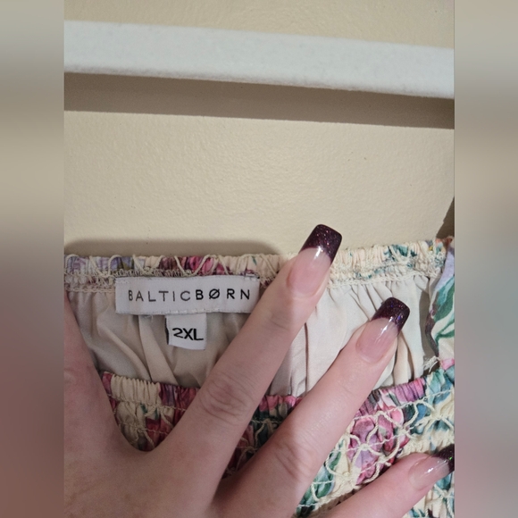 Baltic Born Floral Maxi Dress - Pink and White - Picture 10 of 12